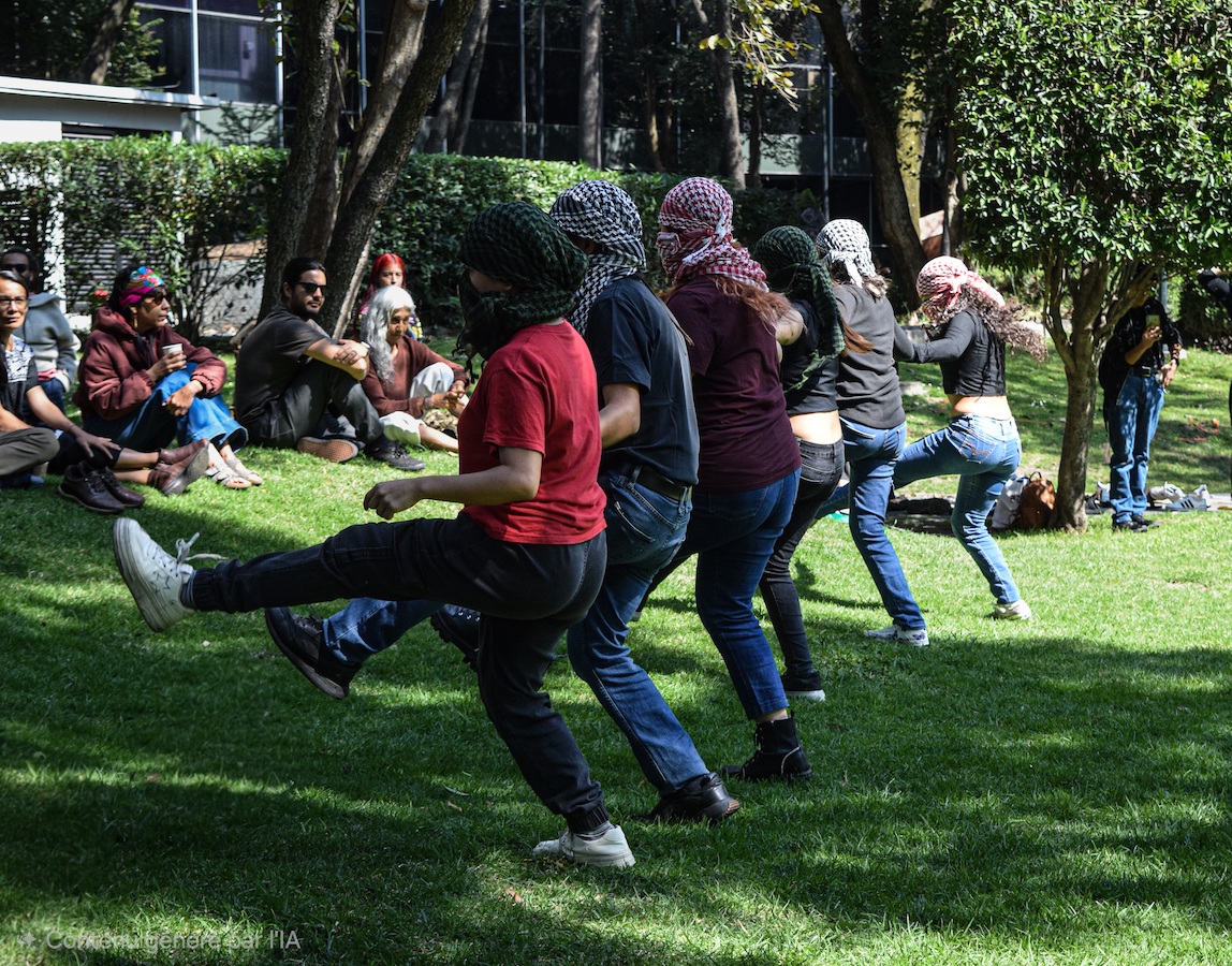 Danza comunitaria dabke al aire libre